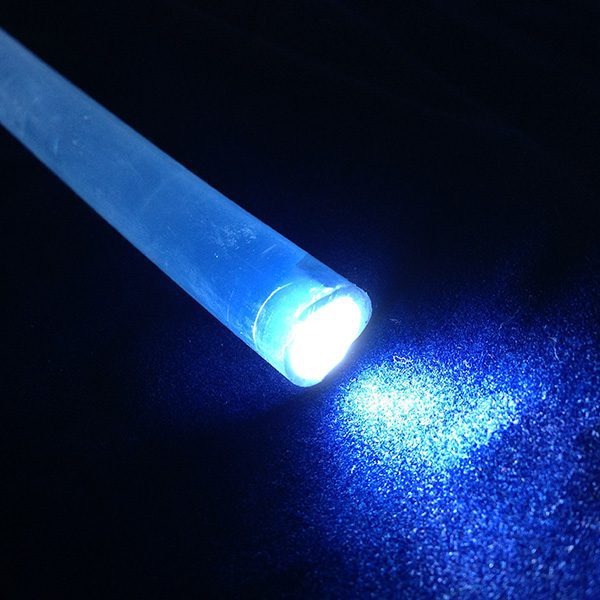 LargeBlueSolidCore14 - 14mm Solid Core Side Glow Fiber Optic Cable Spool - WDM Lighting ||