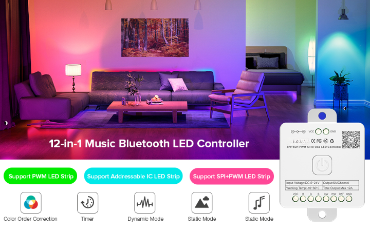 WDM Lighting 12-in-1 Bluetooth Controller 1 - WDM Lighting