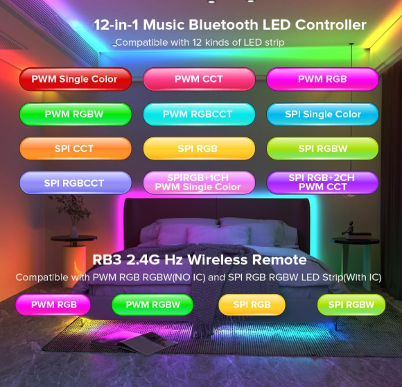 WDM Lighting 12-in-1 Bluetooth Controller 3 - WDM Lighting