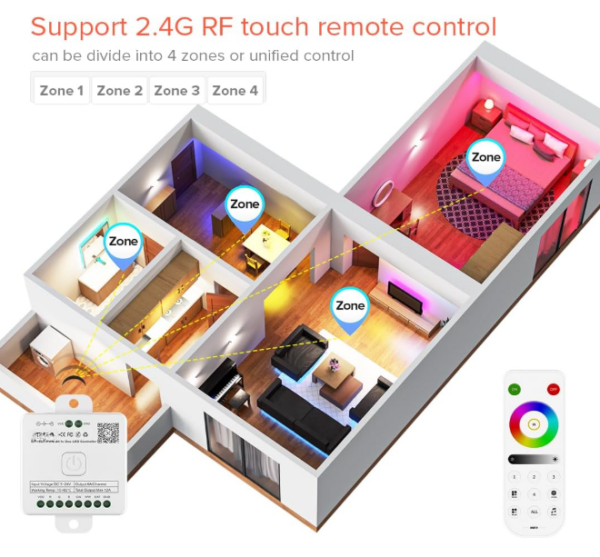WDM Lighting 12-in-1 Bluetooth Controller 5 - WDM Lighting